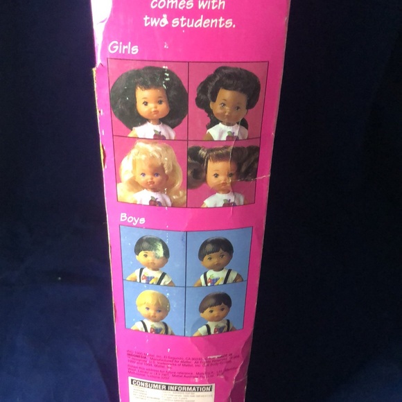 Vintage Teacher Barbie Doll Set w/2 Students #13914-1995 - Box Damage - Picture 9 of 12